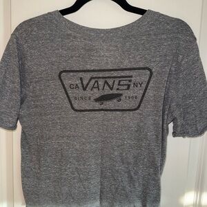 Vans Heather Gray Logo Tee
